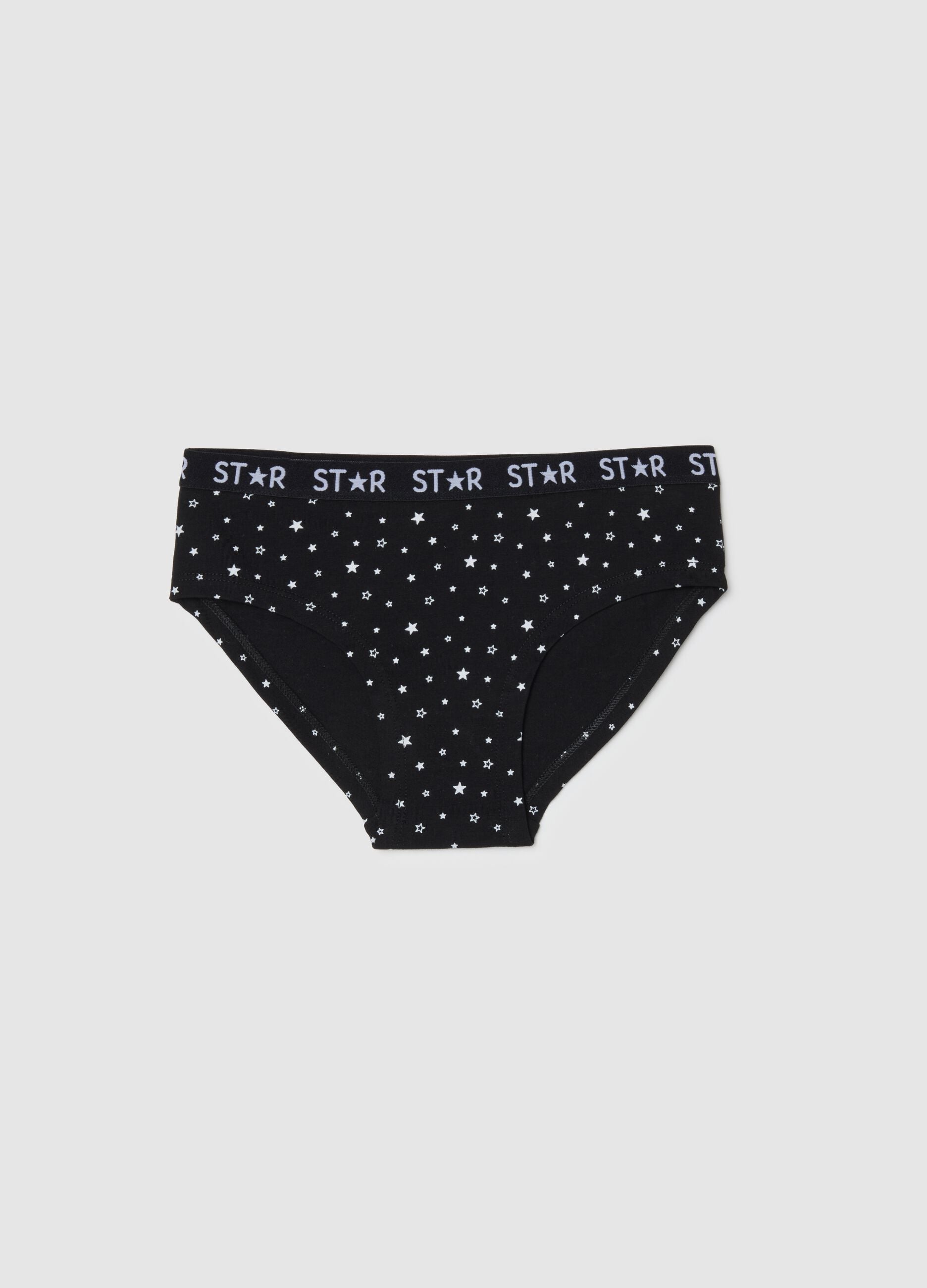 Multicolour stretch cotton briefs for girls regular fit