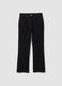 Black stretch-cotton denim flare-fit jeans_4