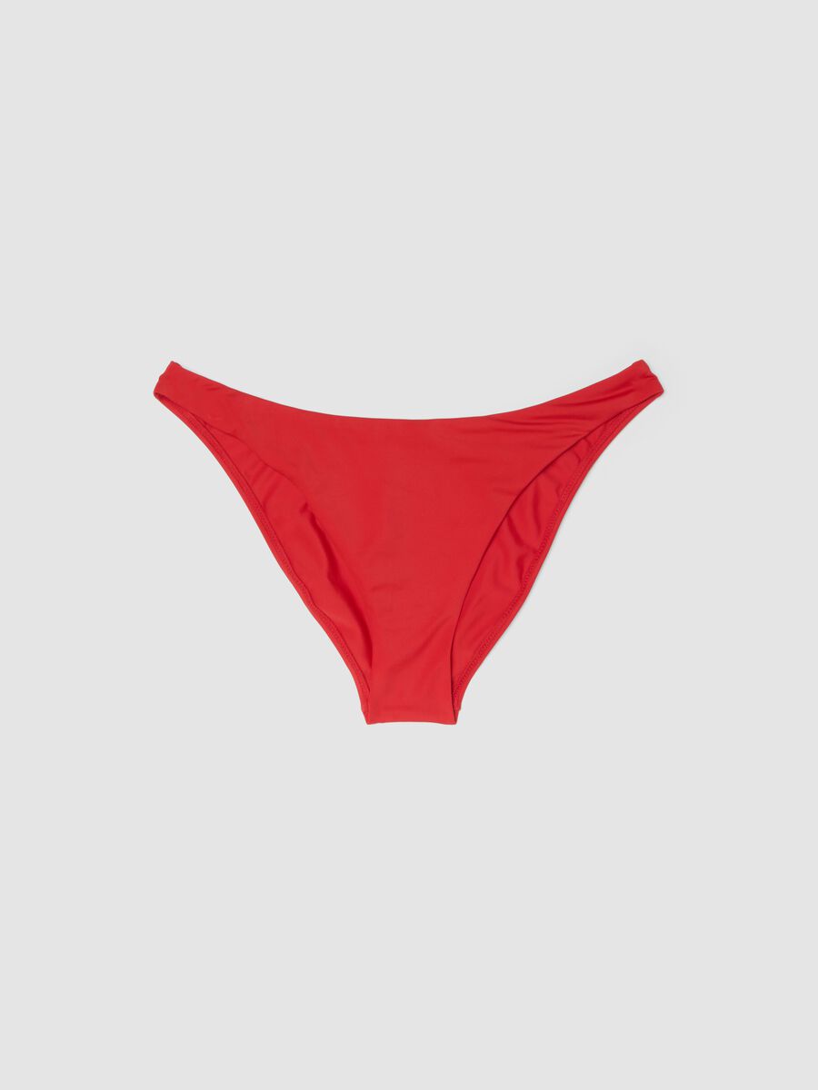 Red stretch-fabric bikini bottoms_4
