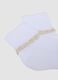 Two-pack newborn white short cotton blend socks regular fit_2