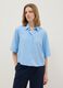 Pure viscose light blue striped regular fit shirt_0