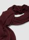 Red wool-blend scarf with fringed edges_1
