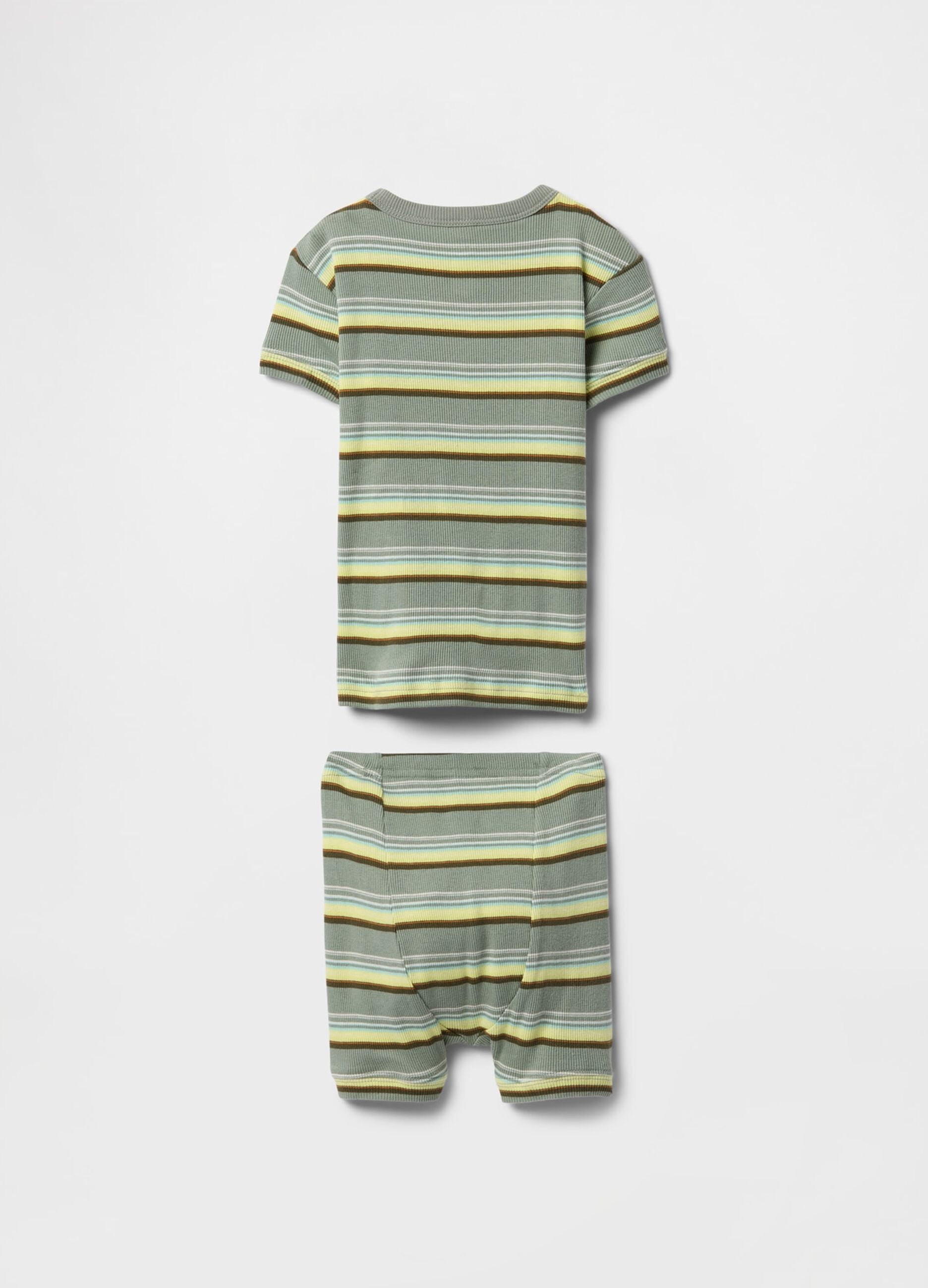 Multicoloured striped pyjamas for children