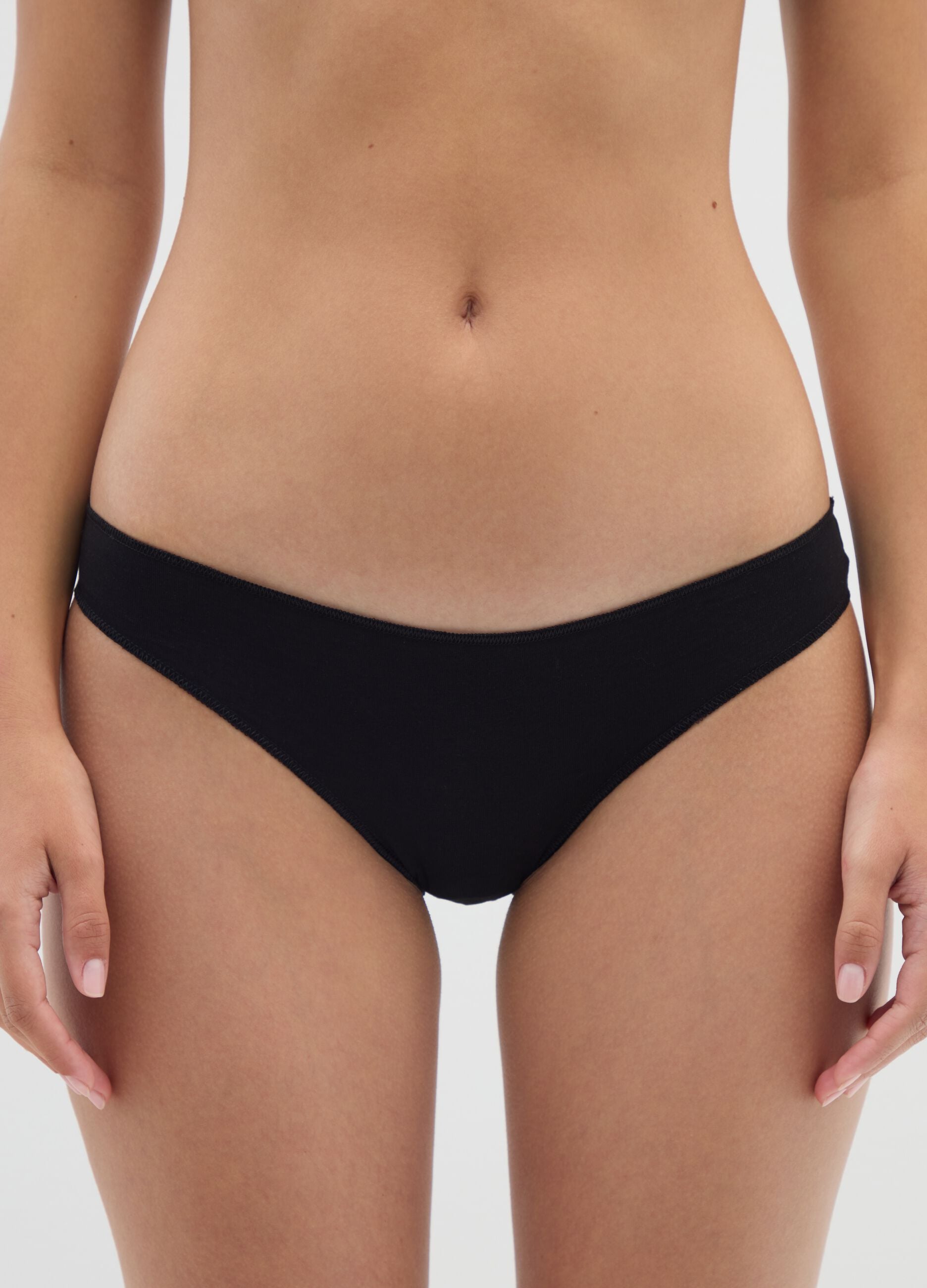 Two-pack Brazilian-cut briefs in organic cotton