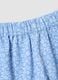 Blue stretch-fabric set with top and shorts for girls_2