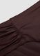 Brown stretch swim briefs with side ruching_5