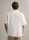 White regular-fit pure cotton shirt with stripes and chest pocket_4