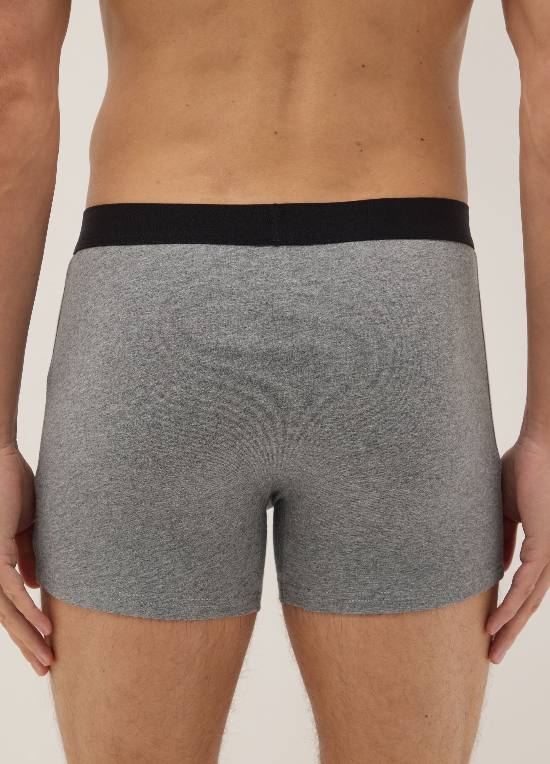 3-pack multicolour regular-fit stretch organic cotton midi boxers