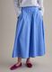 Long sky-blue skirt in pure cotton_1