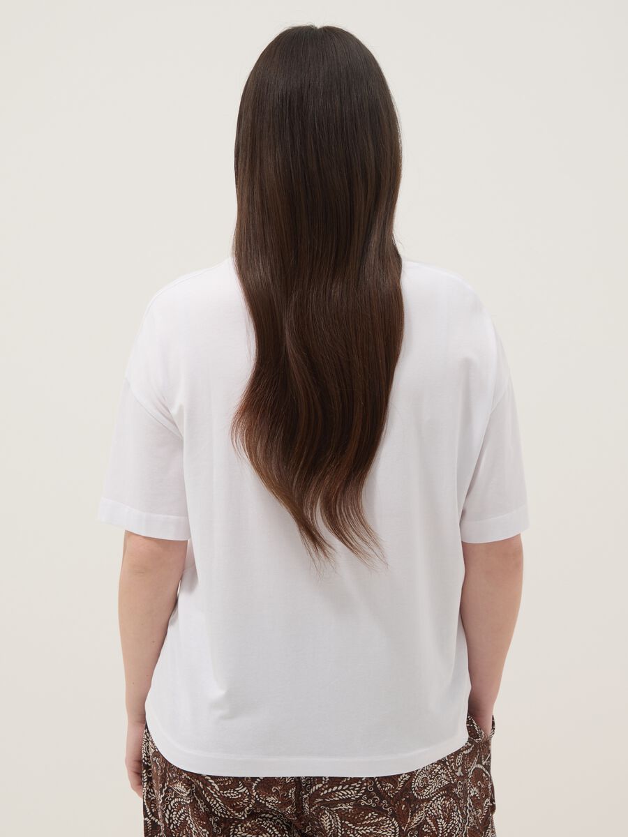 White cotton and stretch modal regular-fit T-shirt_3
