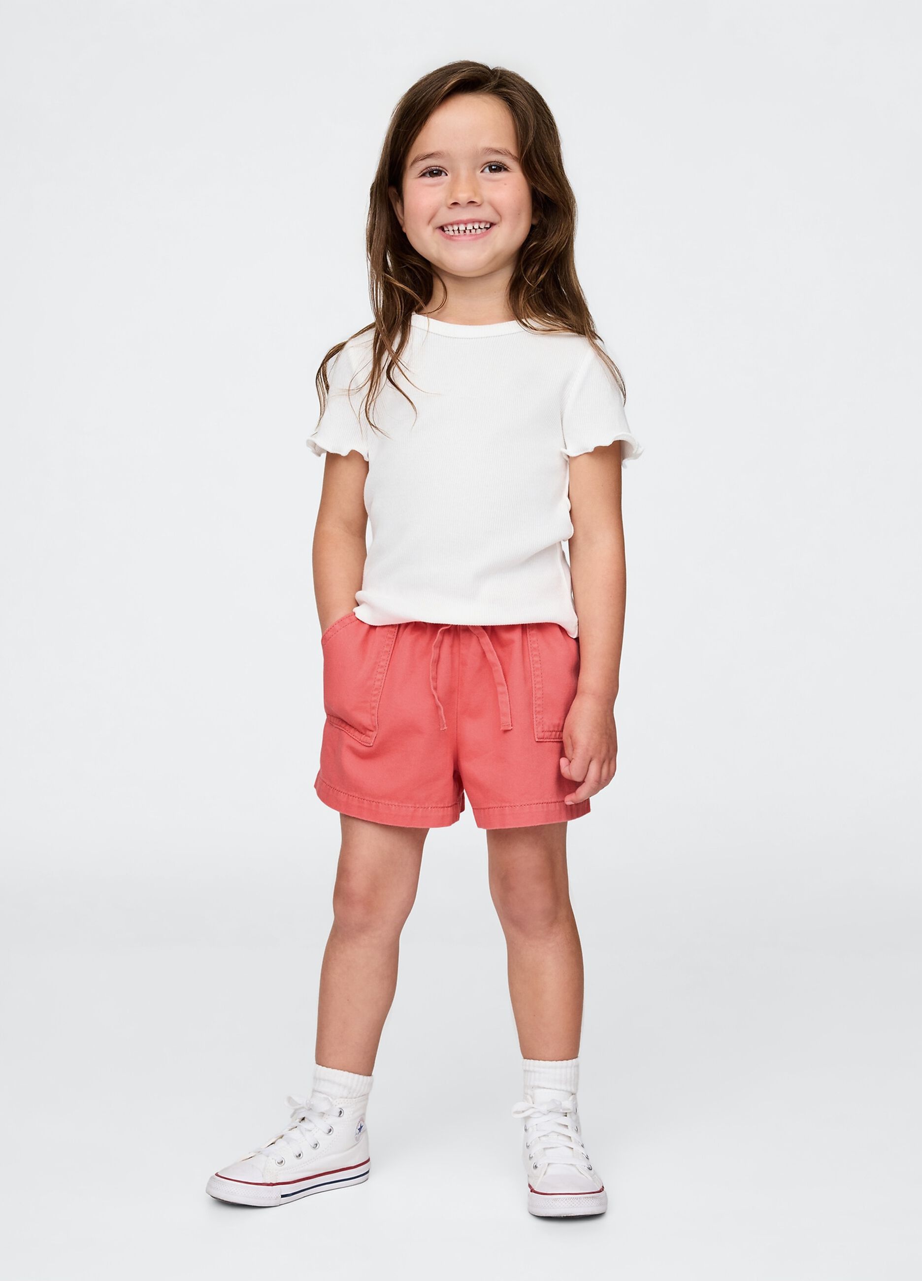 Pink Cotton Shorts