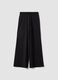 Black baggy-fit pure cotton jogger trousers_2