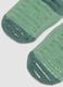 Green non-slip socks in organic stretch cotton with little car_1