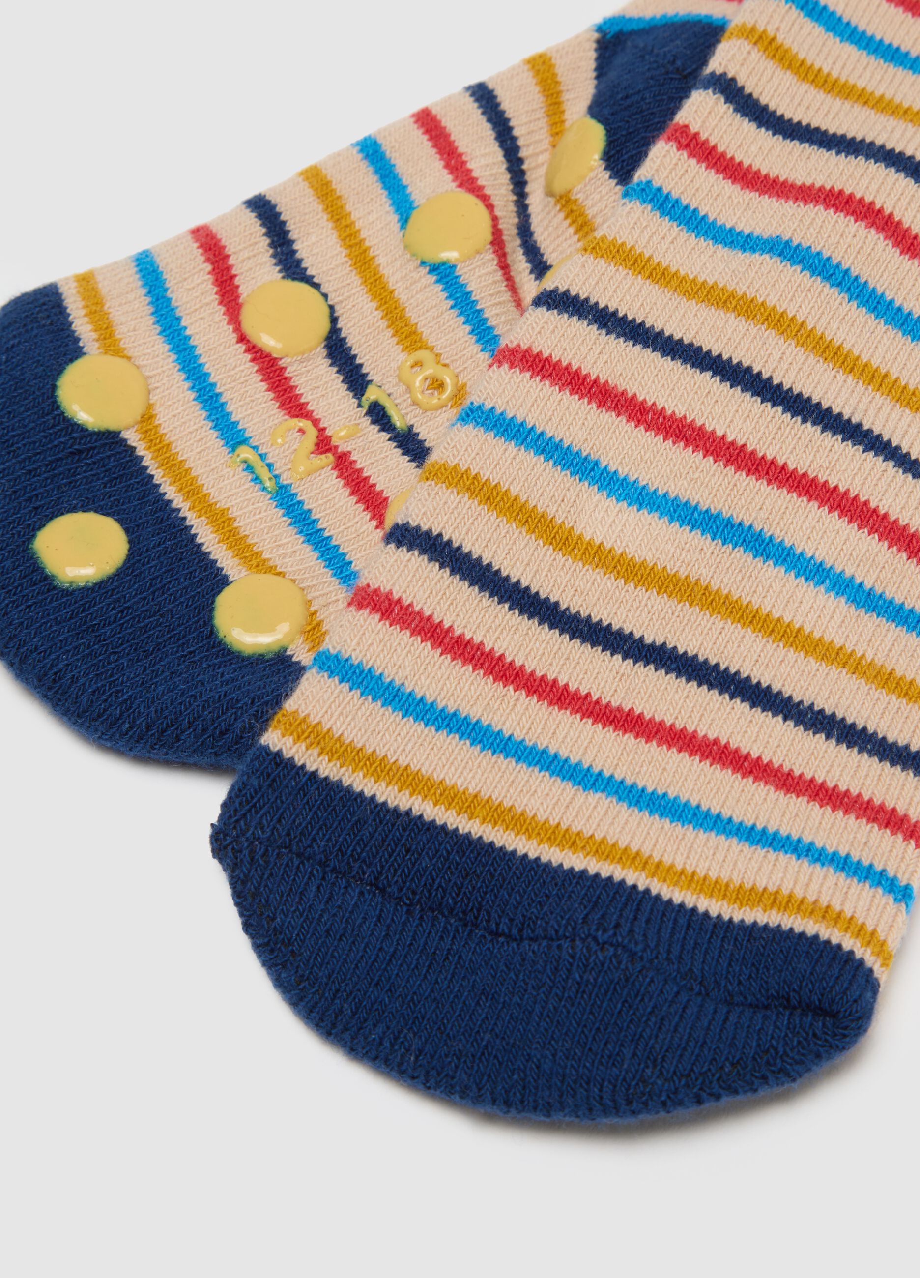 Multicolour baby socks twin pack in cotton blend