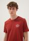Red pure cotton regular-fit T-shirt with print_2