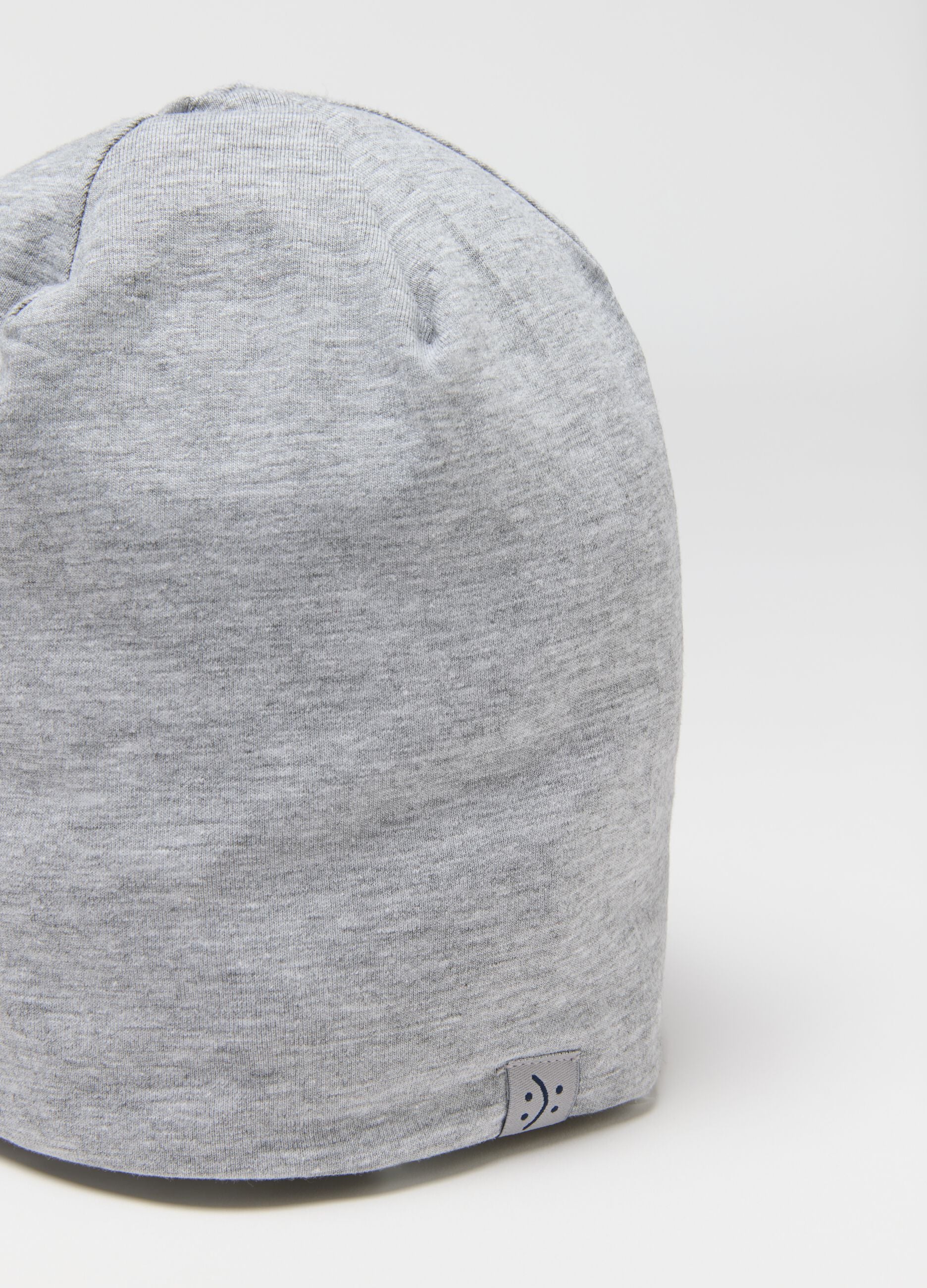 Grey Stretch Cotton Kids' Hat with Comfortable Fit