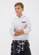Grey oversized cotton and viscose blend hoodie for boys_1
