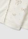 Beige stretch cotton hoodie and zip jacket for girls_3