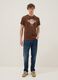Brown pure cotton Hard Rock Cafe print T-shirt, regular fit_1