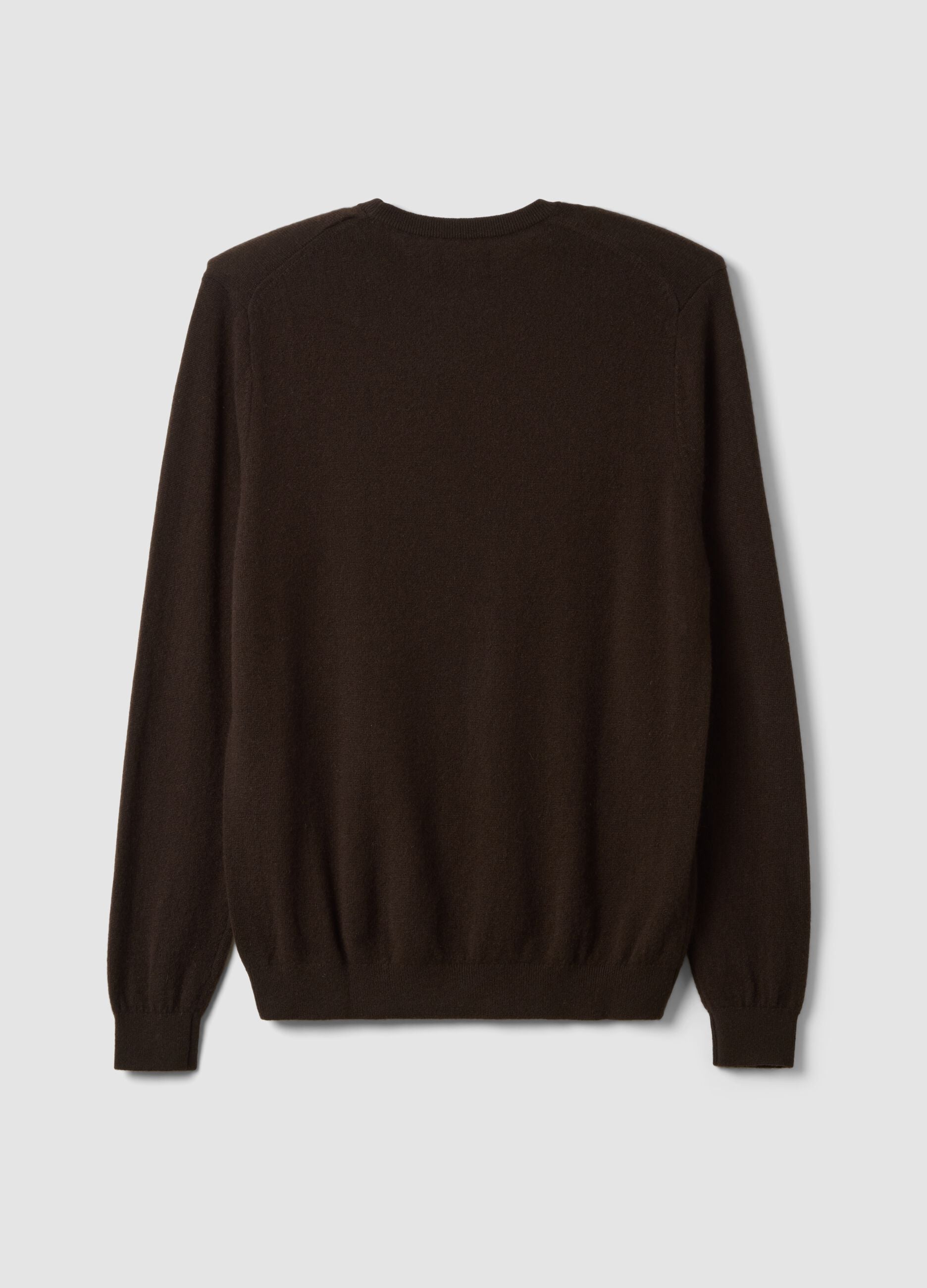 Brown pure cashmere jumper in a regular fit