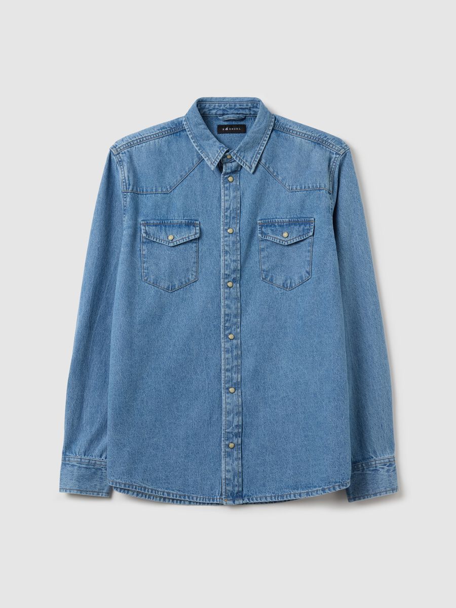 Cowboy shirt in denim_4