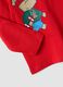 Red organic cotton T-shirt with puppy print for baby boy_2