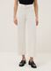 Wide-leg stretch cotton white jeans_1