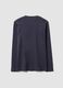 Grey long-sleeve crew-neck T-shirt in pure organic cotton_6