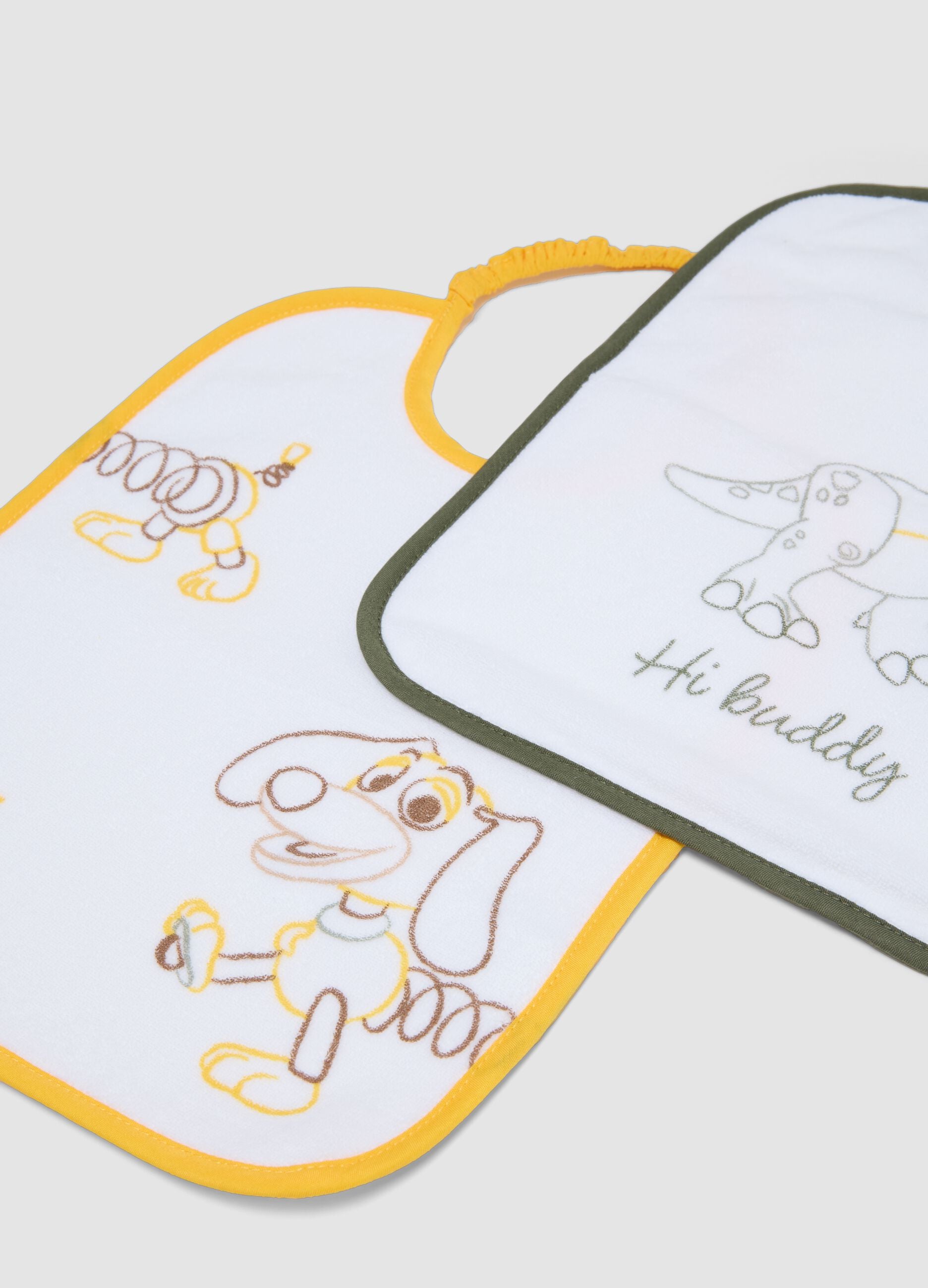 3-pack of Toy Story organic cotton blend bibs