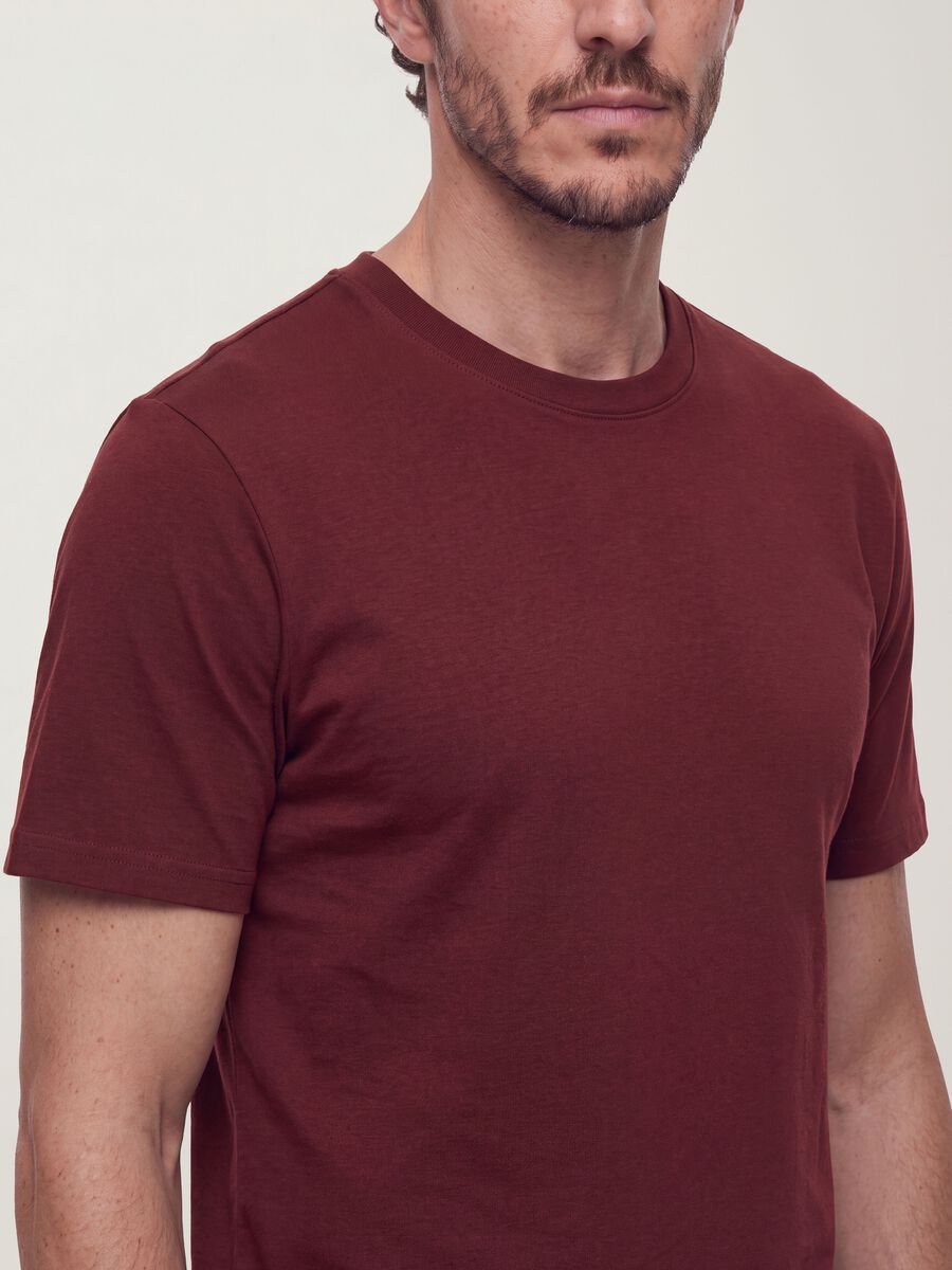 Red The Iconic Tee pure cotton short-sleeve T-shirt, relaxed fit_3