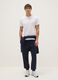 Blue regular fit cotton-blend hoodie with zip_2