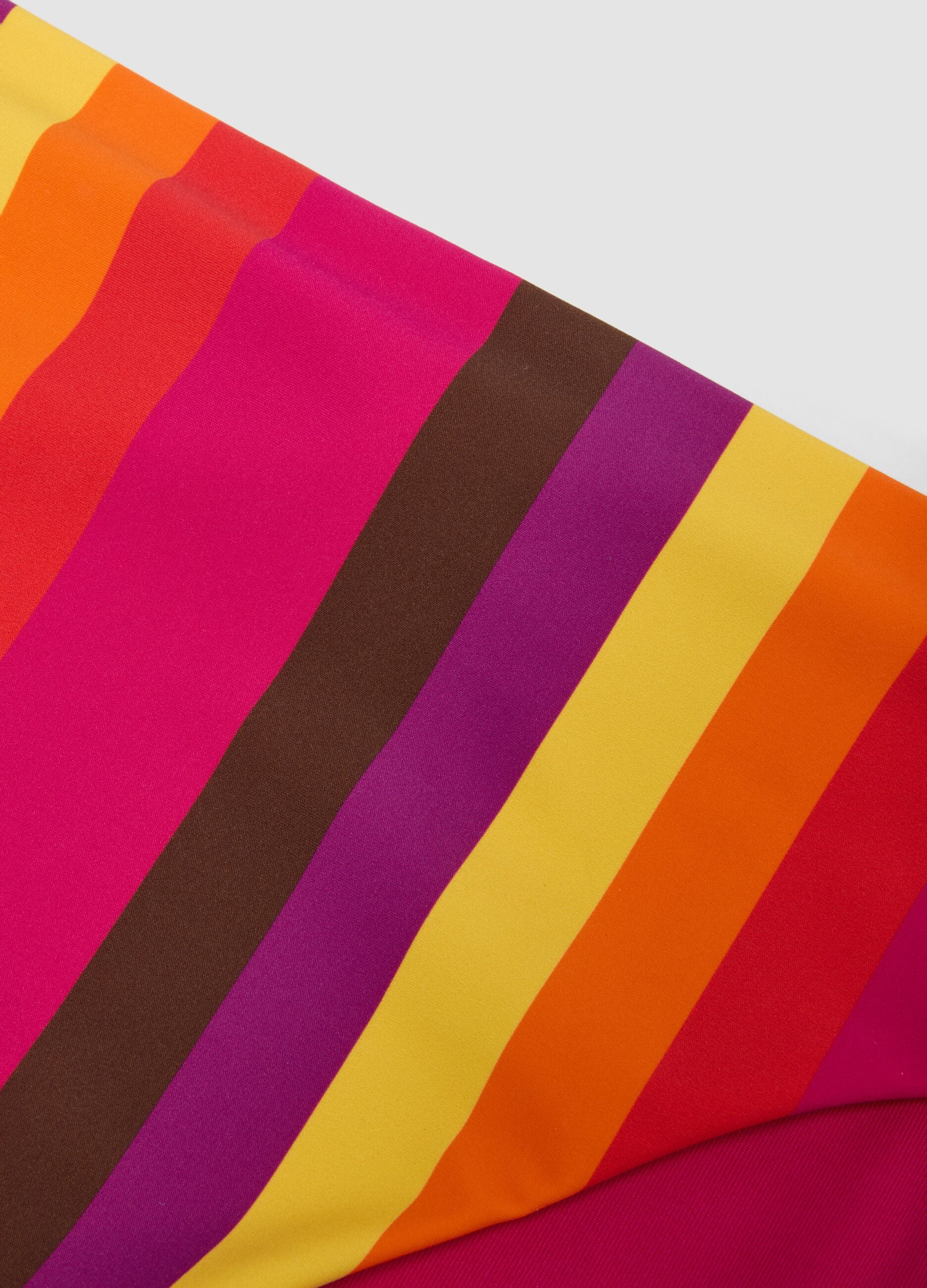 Multicolour stretch-fabric bikini bottoms