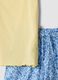 Yellow organic cotton pyjamas with thin-strap top_5