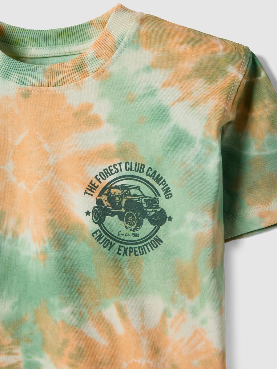 T-shirt in puro cotone multicolor TieDye da bambino regular fit_2