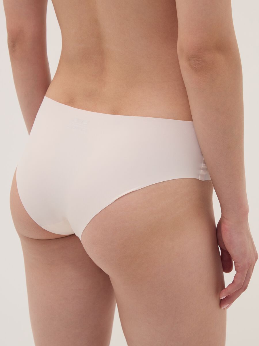 Pink regular-waist stretch microfibre hipster briefs_3