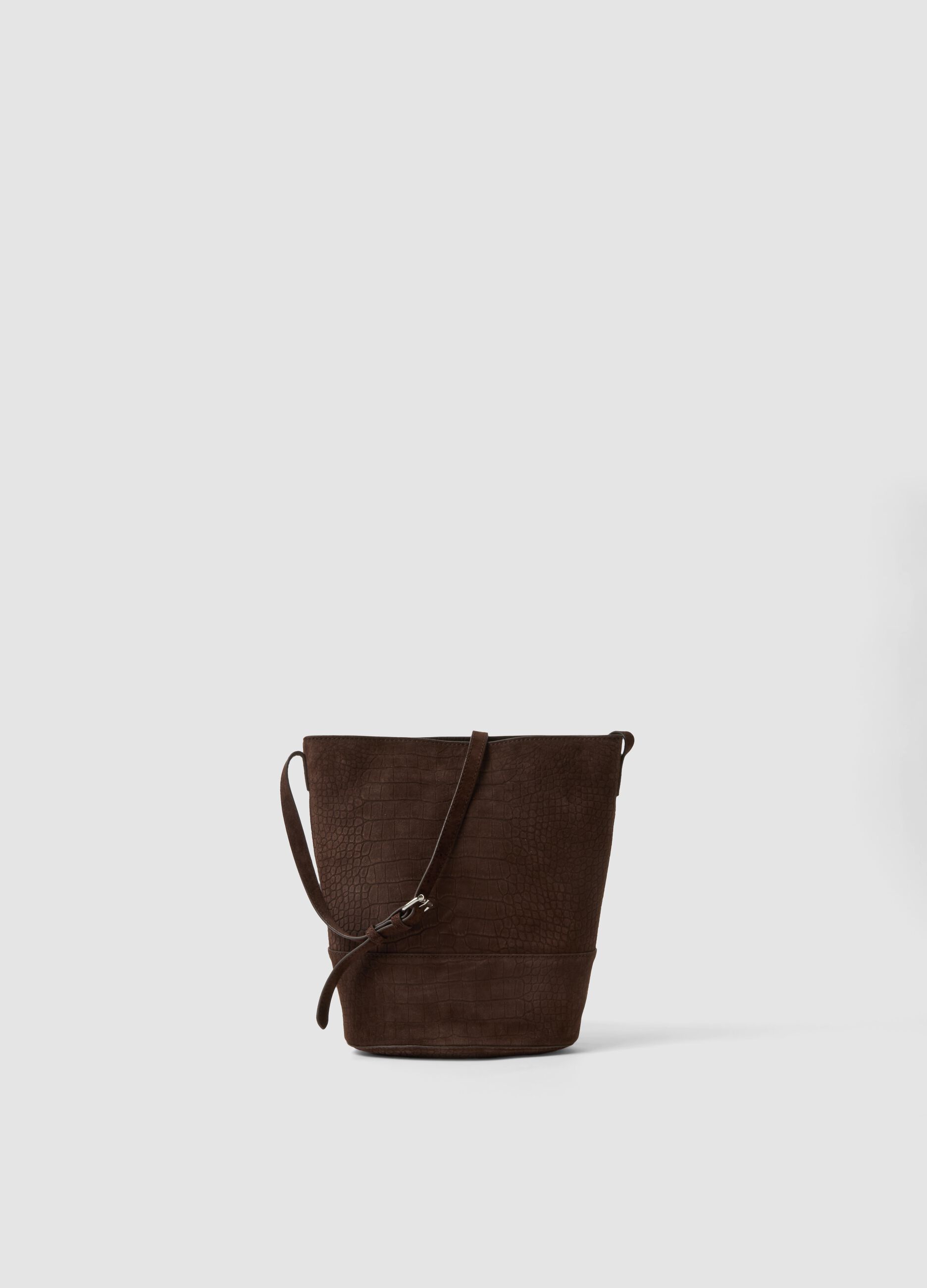 Brown genuine leather bag