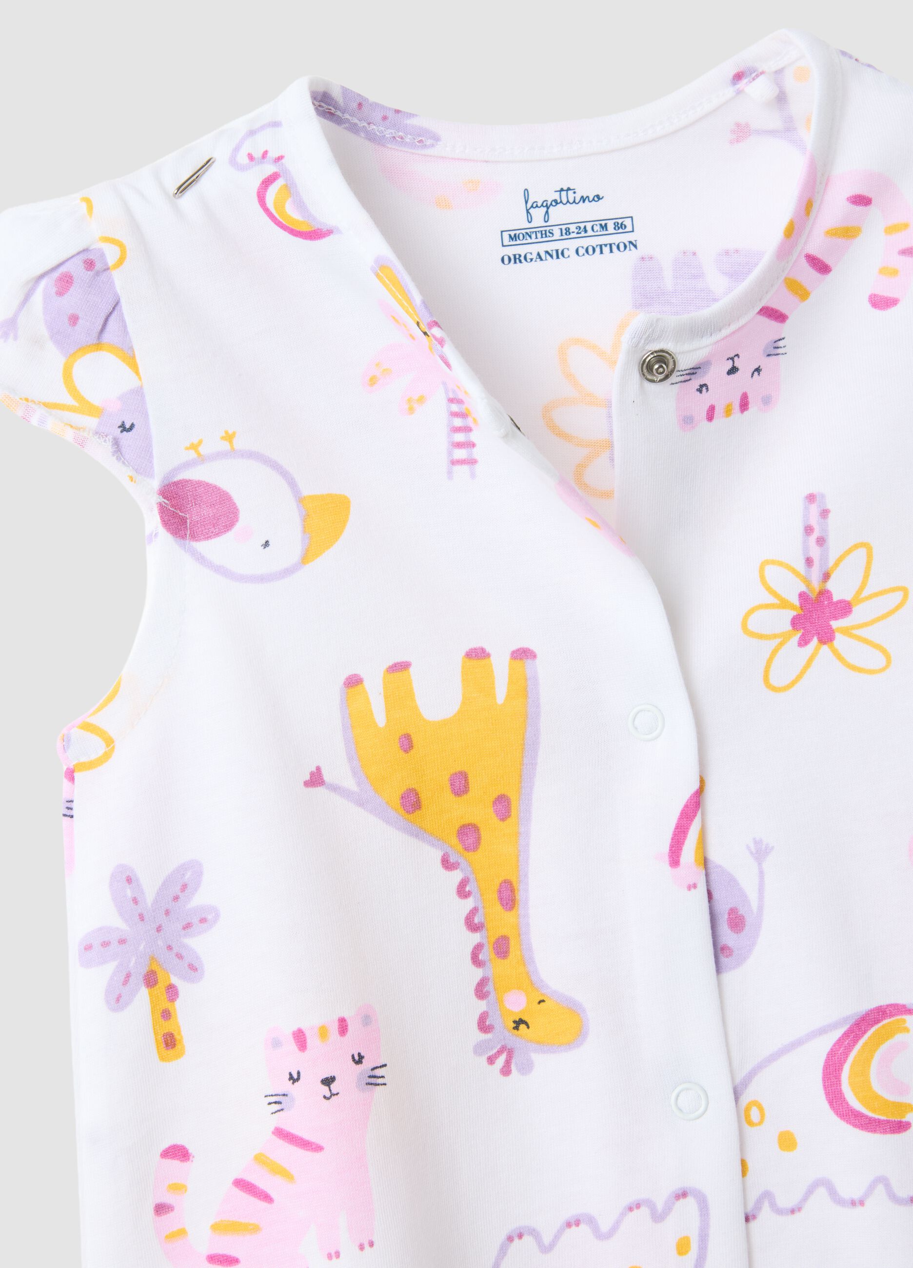 Multicolour Pure Cotton Baby Girl Romper Twin Pack