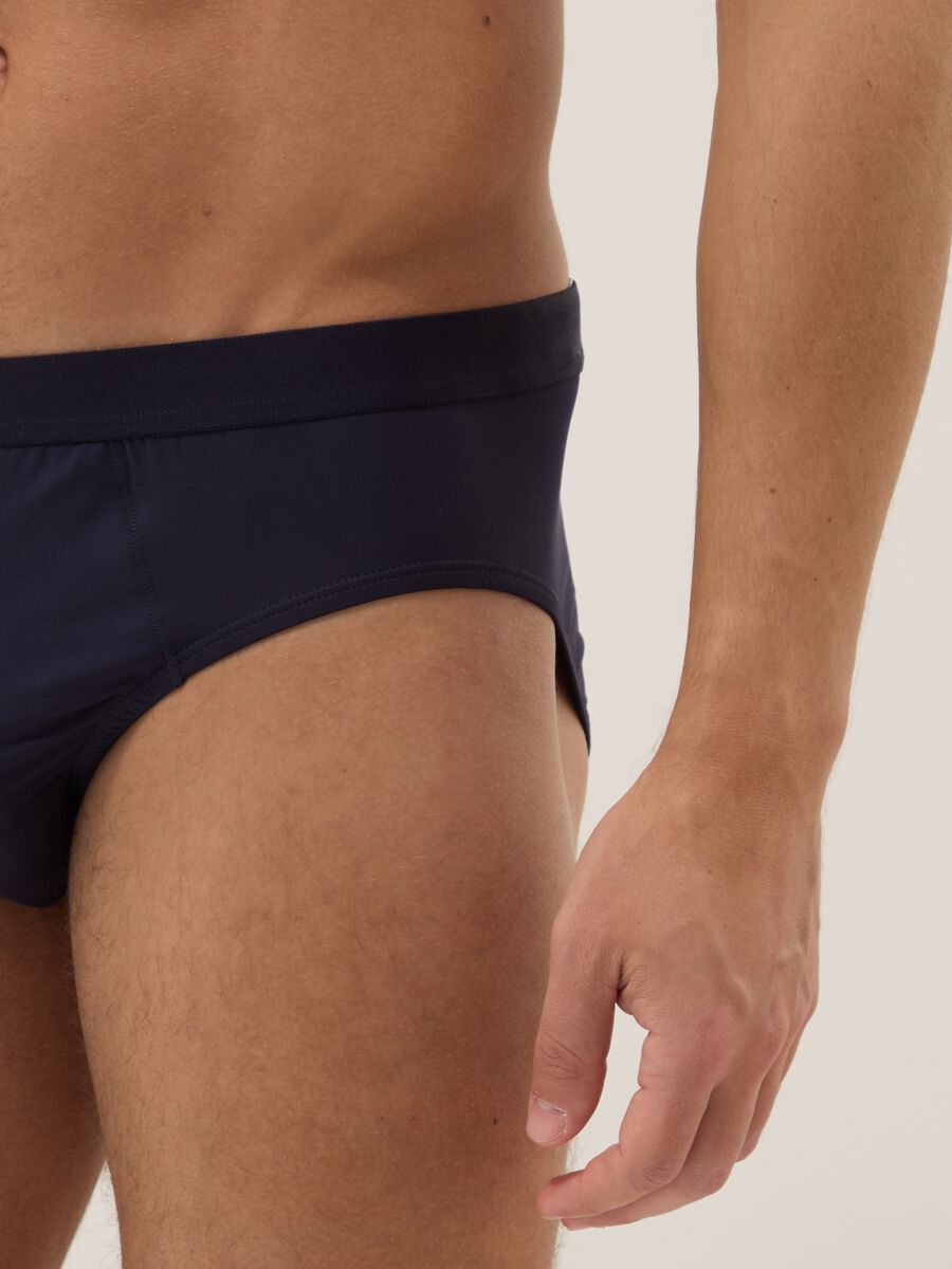 Tripack slip in tessuto elasticizzato blu_3