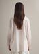 Multicolour striped linen blend regular fit shirt_3