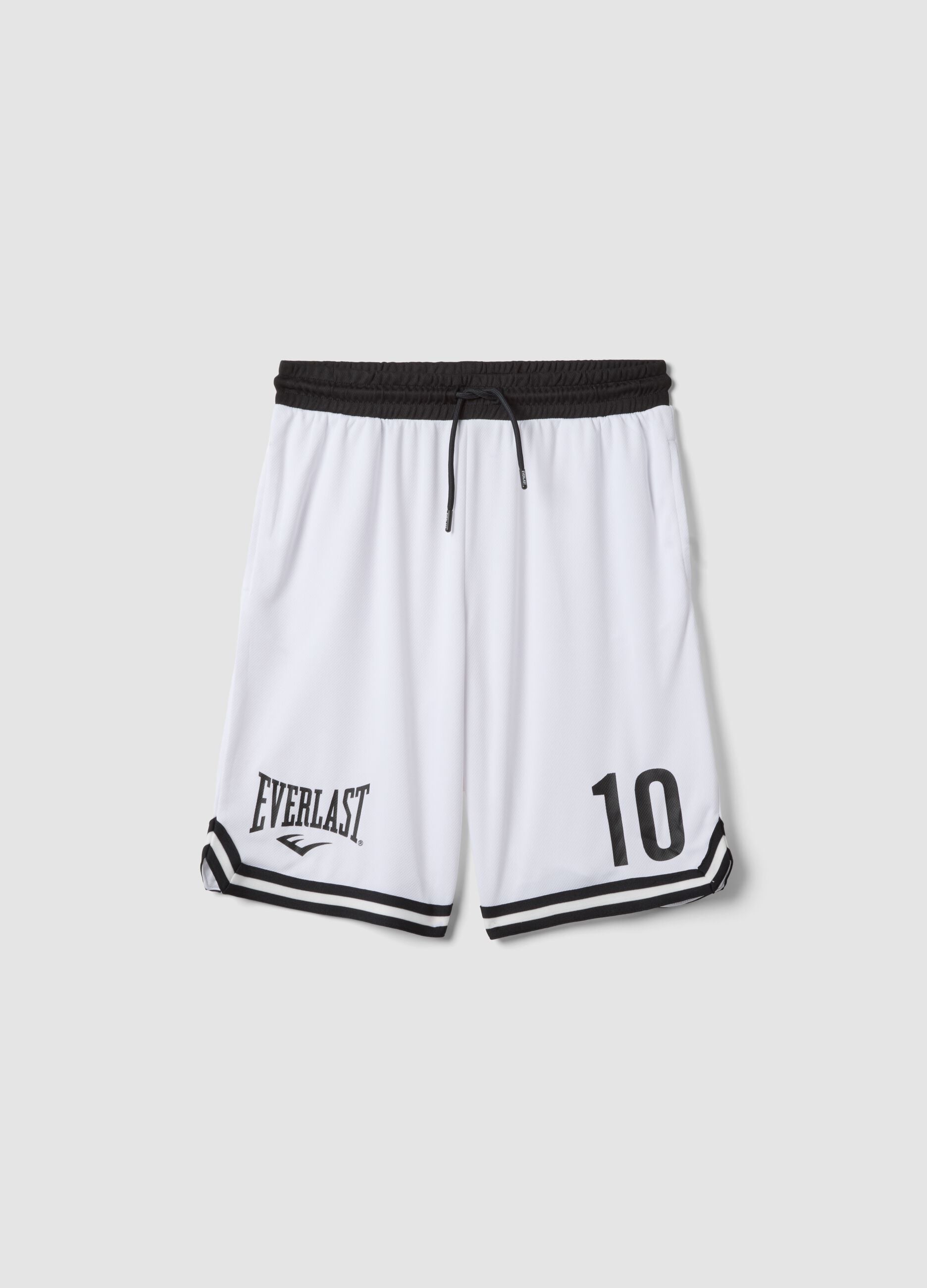 White boys&rsquo; shorts with elasticated waistband, comfort fit