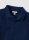 Blue long-sleeve polo shirt in pure organic cotton for baby boy_2