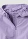 Purple hooded rain jacket with zip for girls_2