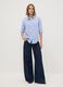 Blue striped pure viscose shirt, regular fit_1