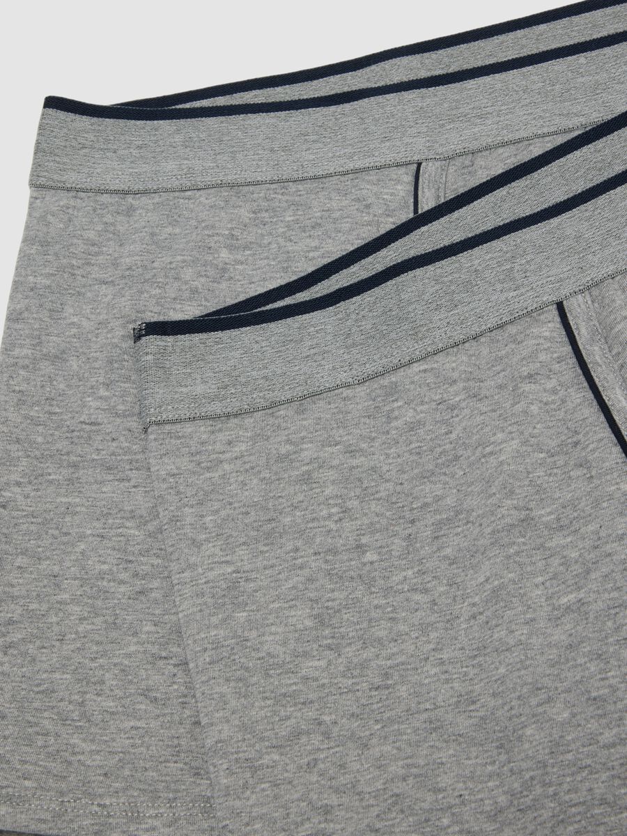 Bipack di boxer grigi in cotone Supima elasticizzato_5