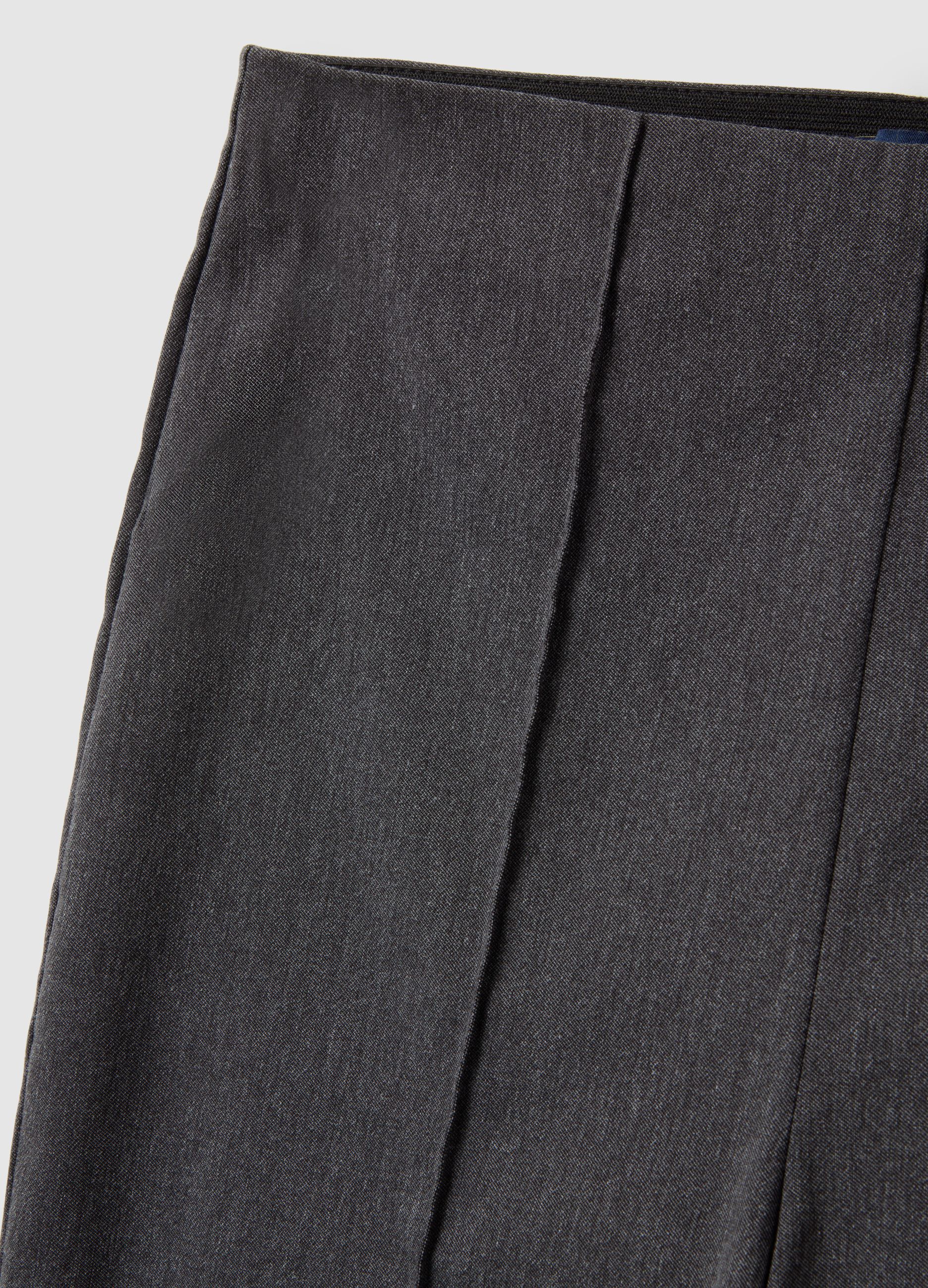 Grey Slim Fit Treggings Trousers