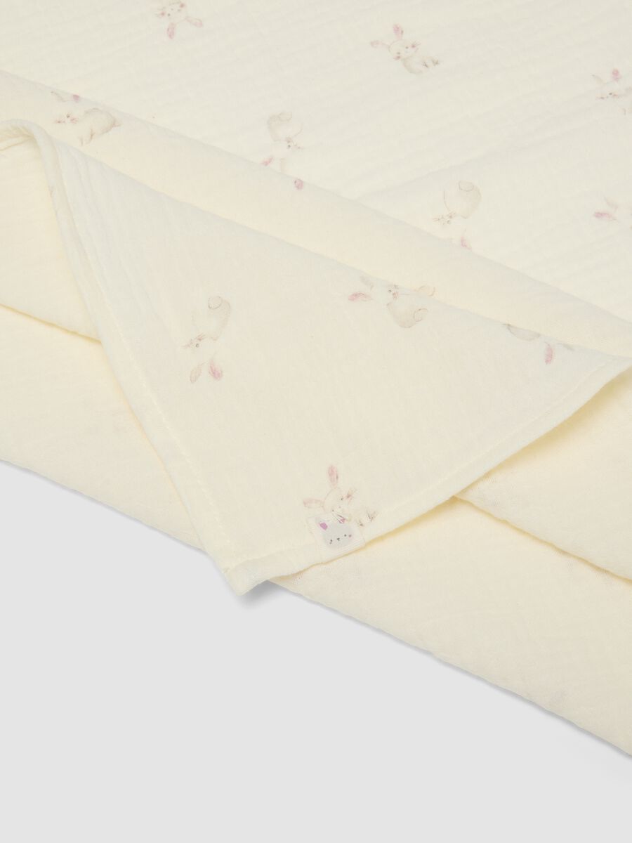 2-pack pink and white pure cotton baby girl blankets_2