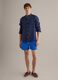Blue swim shorts with elasticated waist and drawstring_2