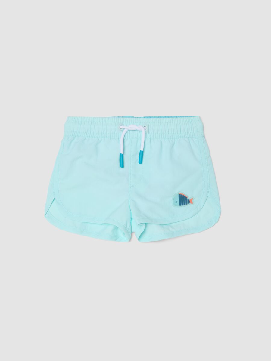 Costume boxer azzurro mare con tasca sul retro_0