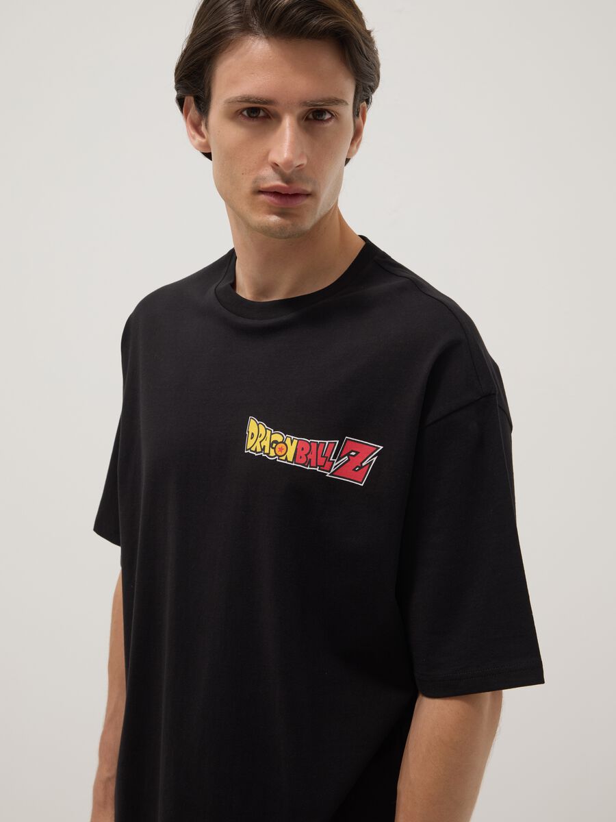Black pure cotton T-shirt with Dragon Ball Z print_2