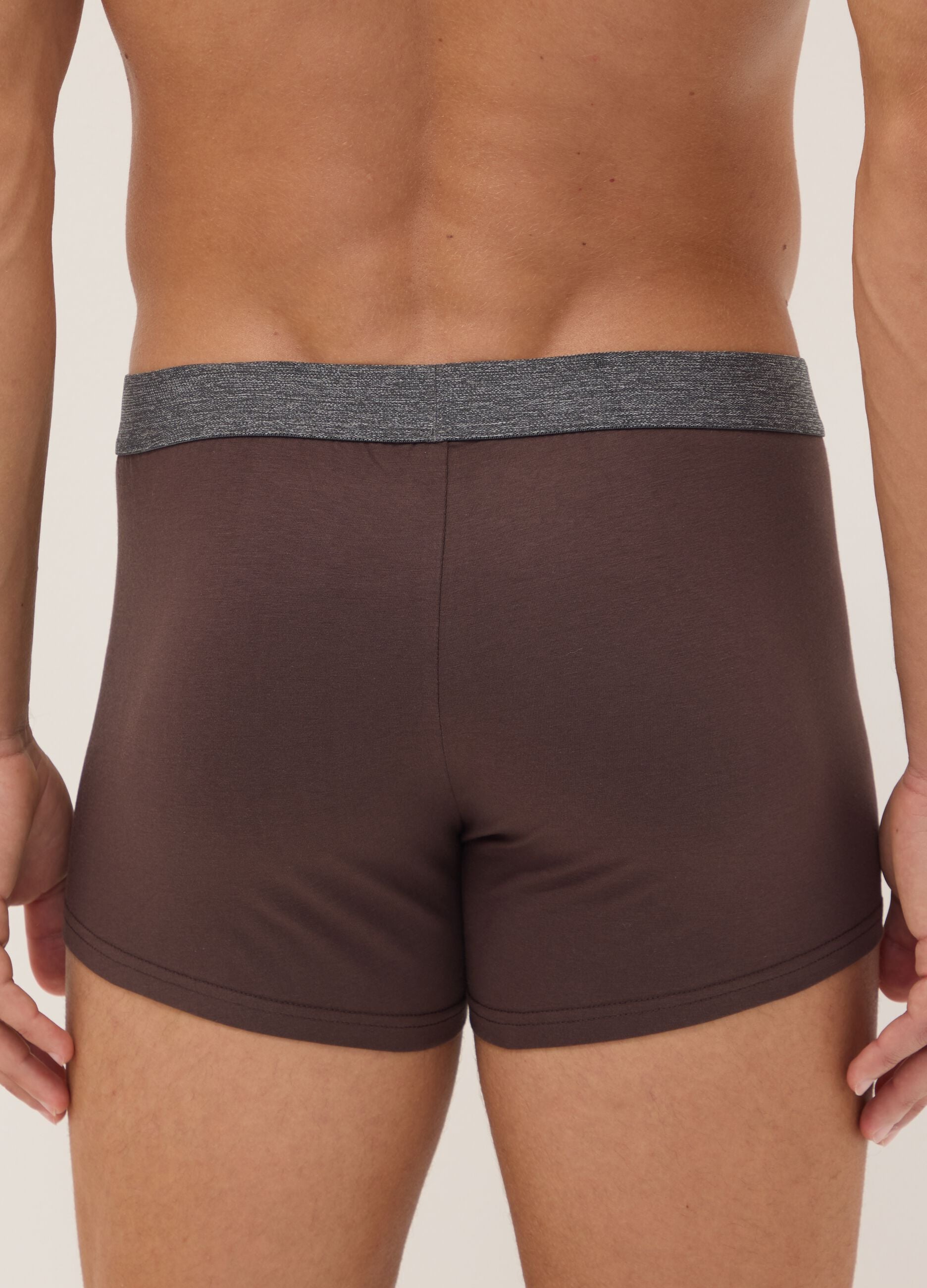 Pack of five multicolour stretch organic cotton boxer shorts
